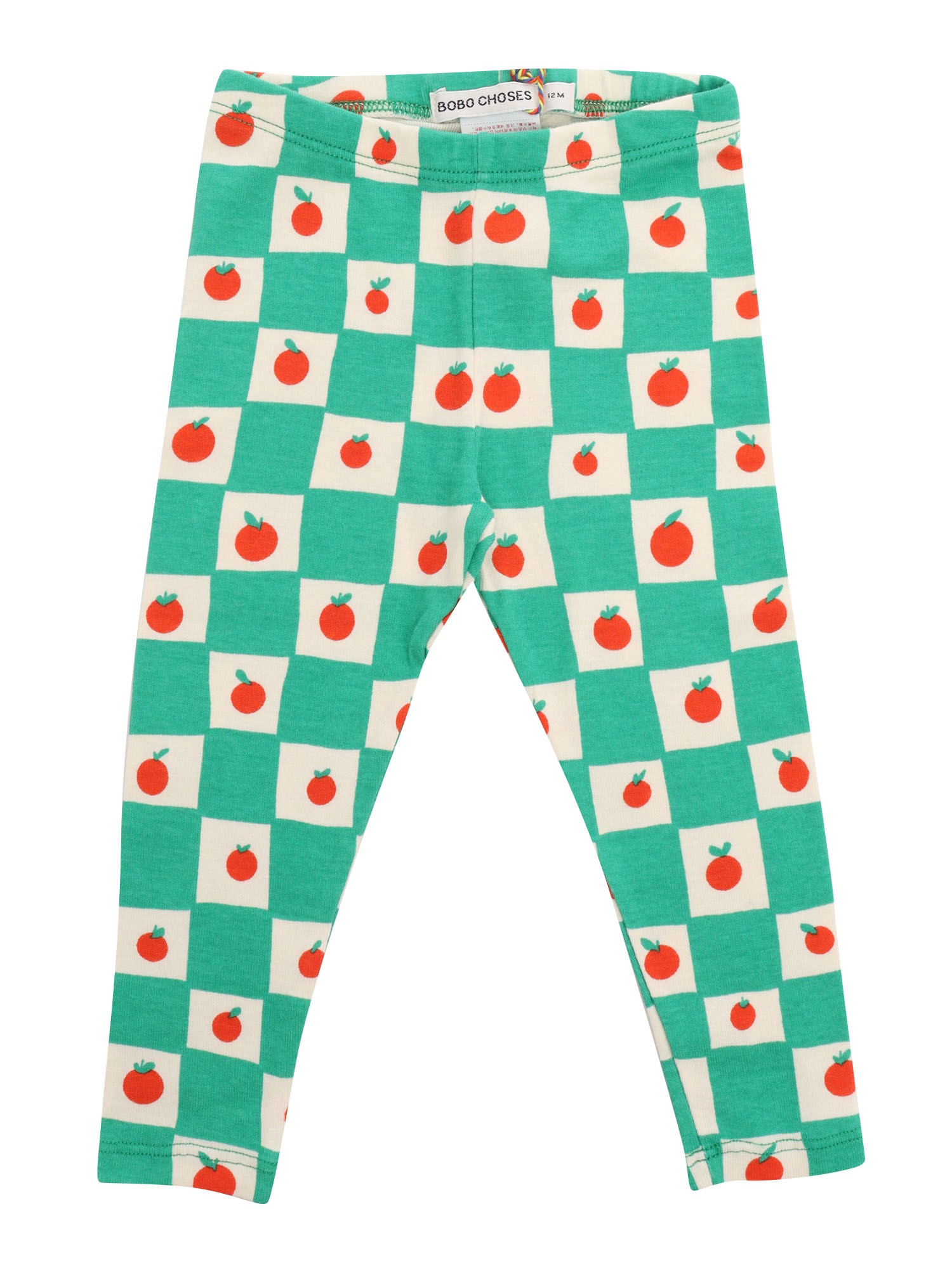 Bobo Choses Babies' Green Leggings With Prints In White