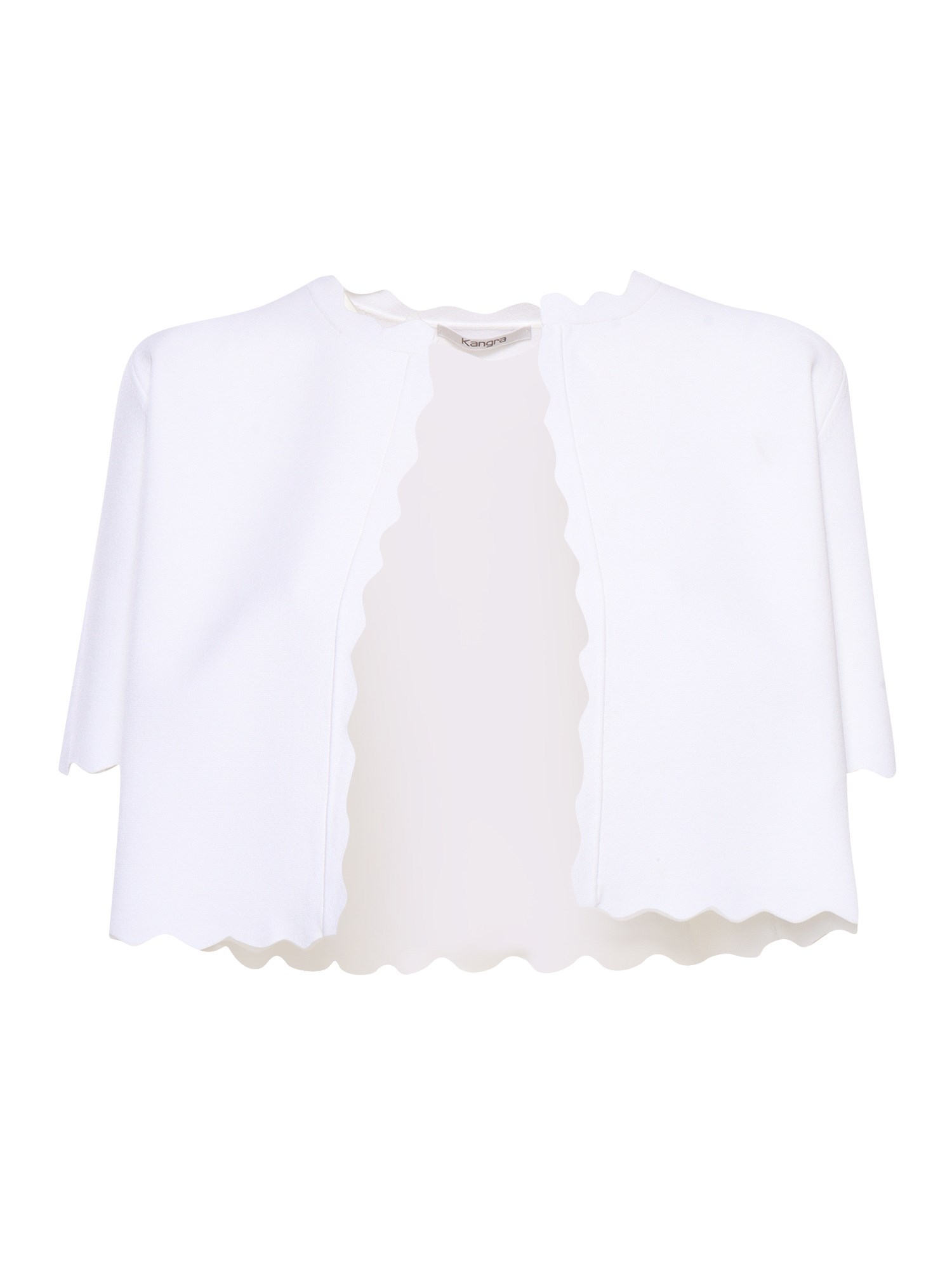 Shop Kangra Cashmere Short White Jacket