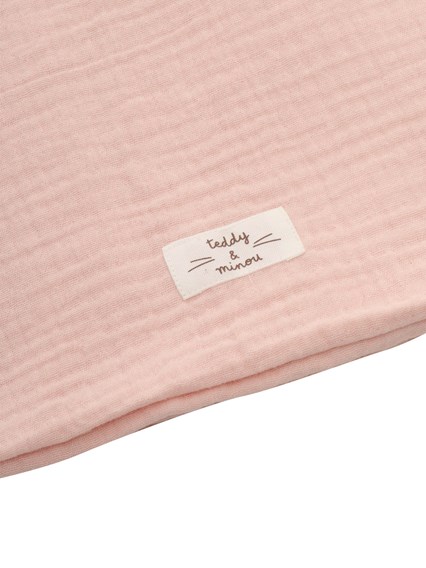 TEDDY & MINOU Pink crib blanket