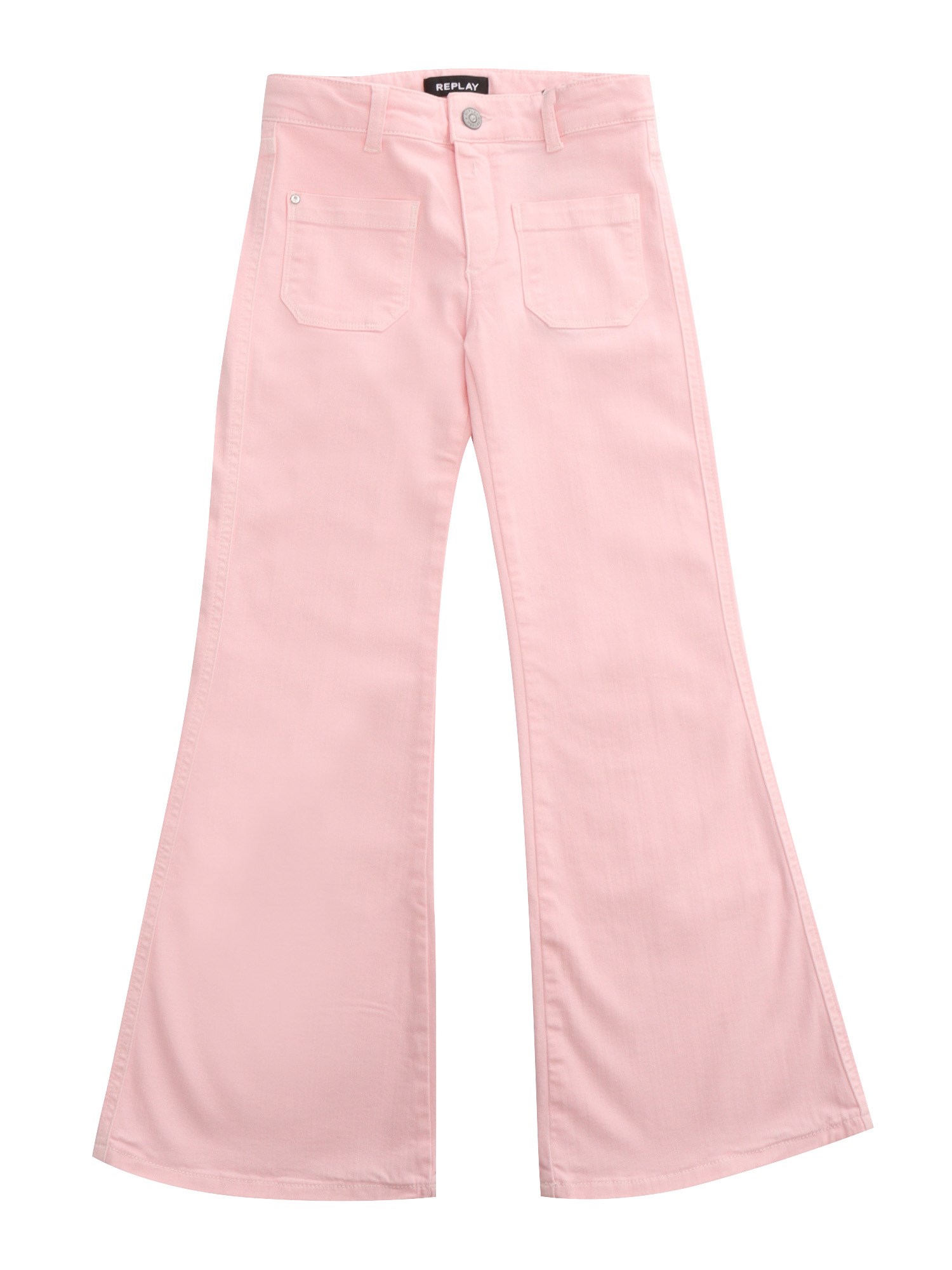 Shop Replay Pink Flared Jeans
