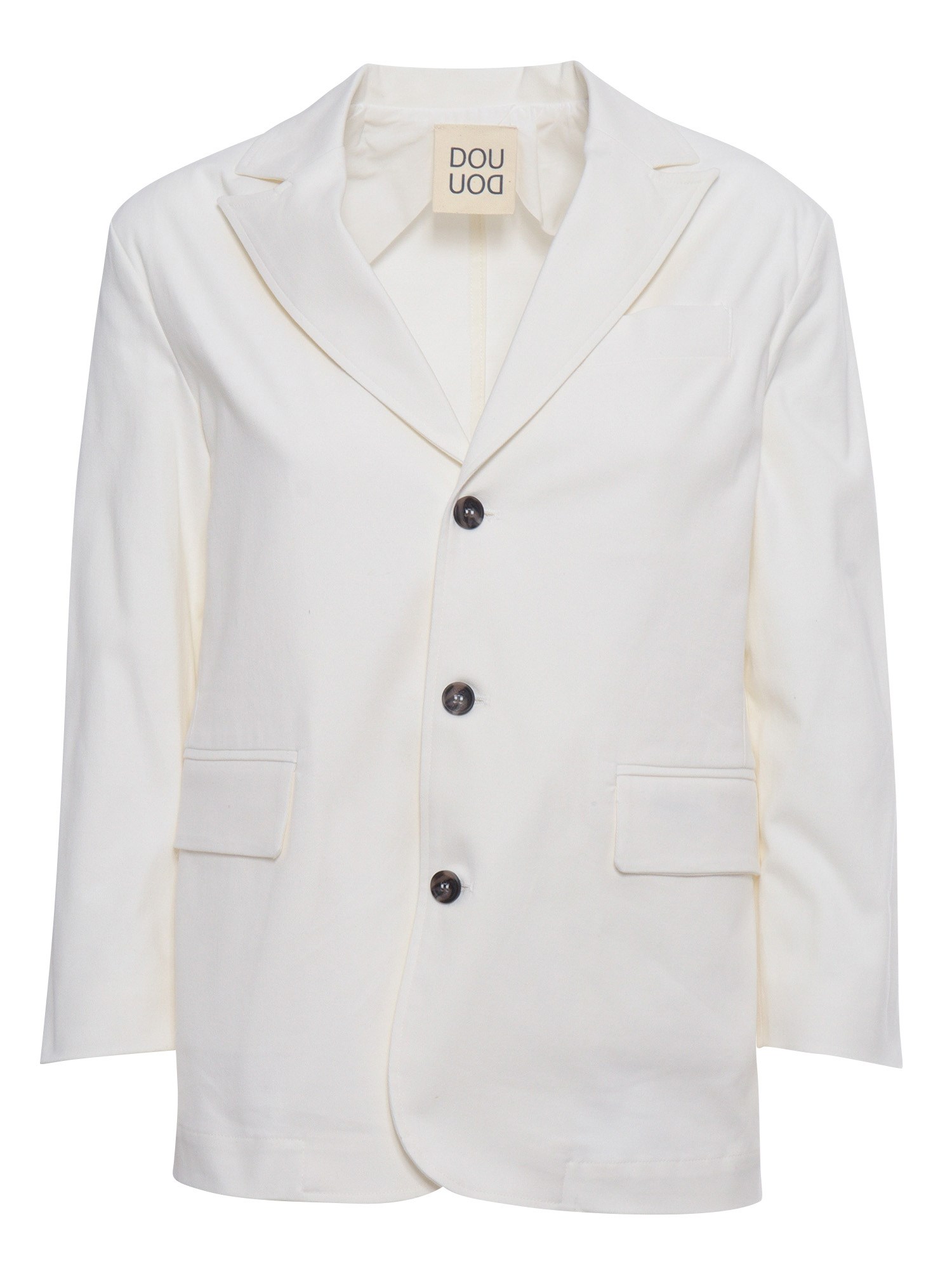 Dou Uod White Blazer In White