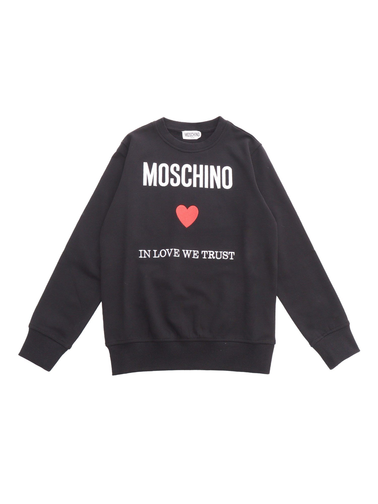 Shop Moschino Kid Moschino Sweatshirt With Logo In Black