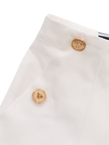 Versace White high-waisted shorts