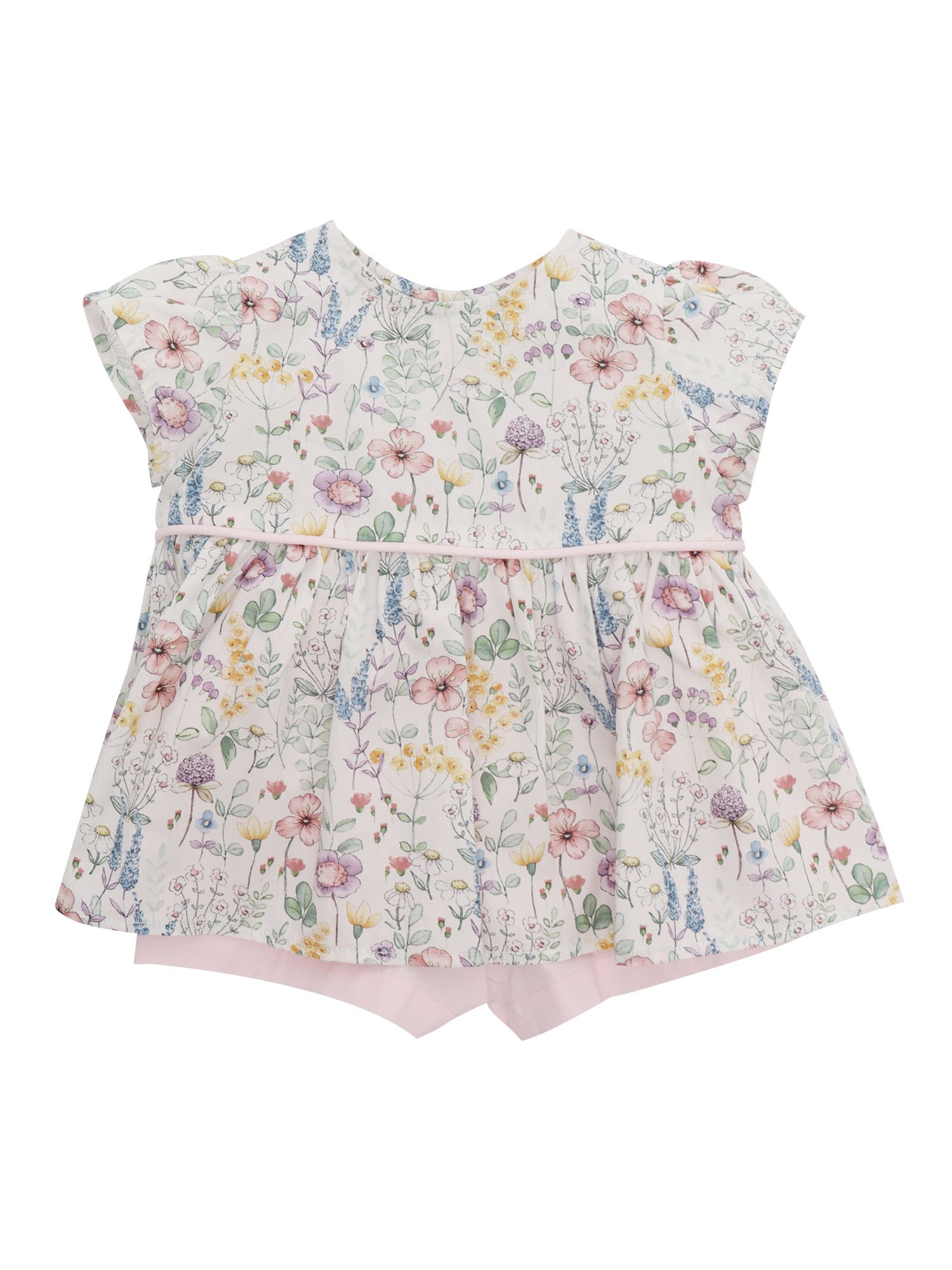 Il Gufo Kids' Floral Playsuit In Multi