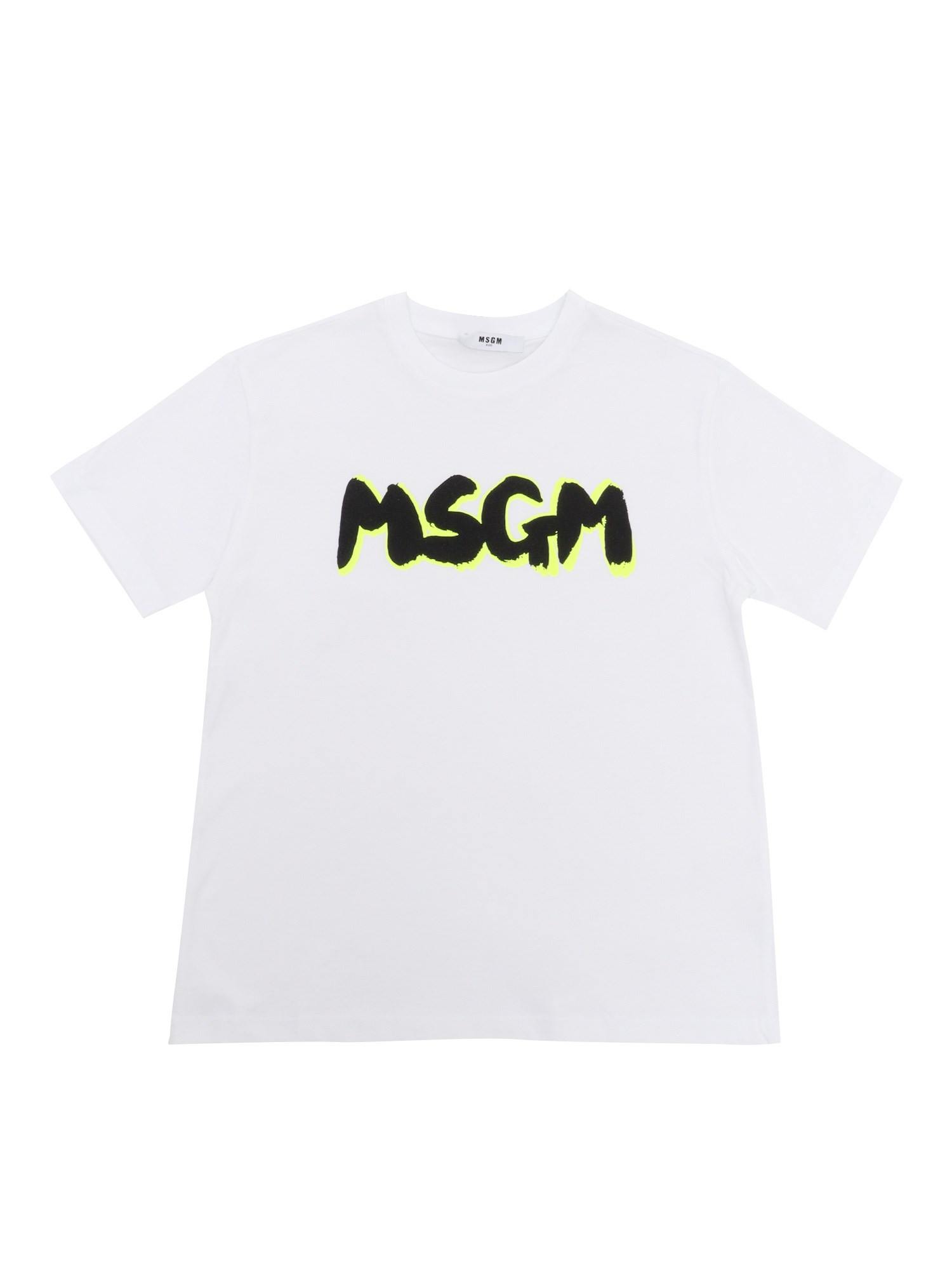 Msgm White T-shirt With Logo