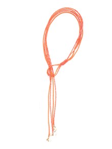 Lorena Antoniazzi Orange beaded necklace