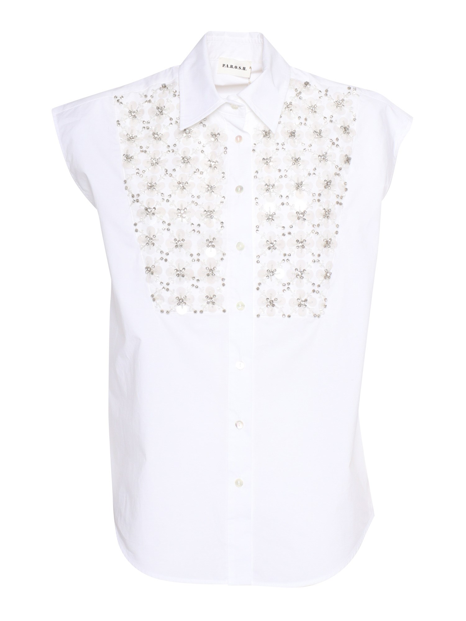 Shop P.a.r.o.s.h White Sleeveless Shirt