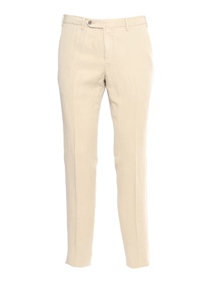 PT 01 Beige slim trousers