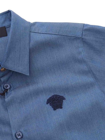 Versace Blue shirt with Medusa