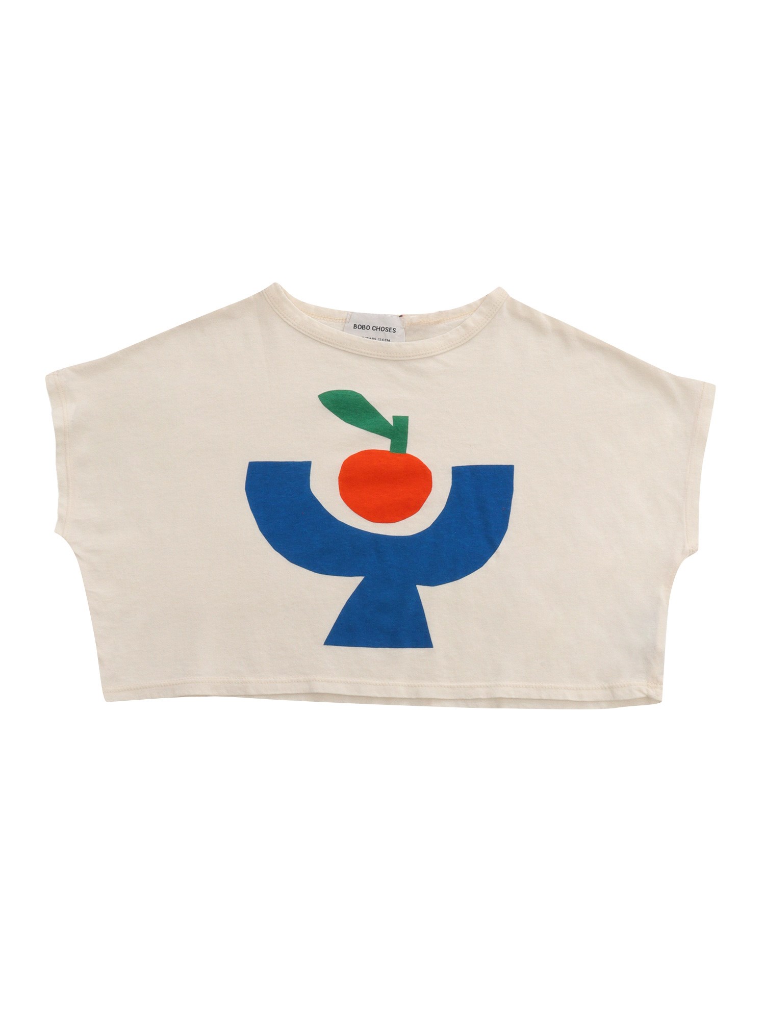 Bobo Choses Babies' Cropped T-shirt In White