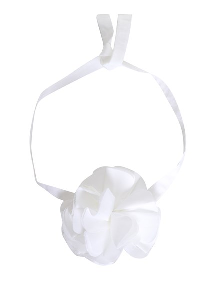 Dou-Uod White collar with flower