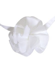 Dou-Uod White collar with flower