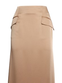 ALBERTA FERRETTI Camel colored long skirt