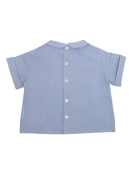 IL GUFO Shirt with floral embroidery