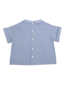 IL GUFO Camicia con ricami floreali