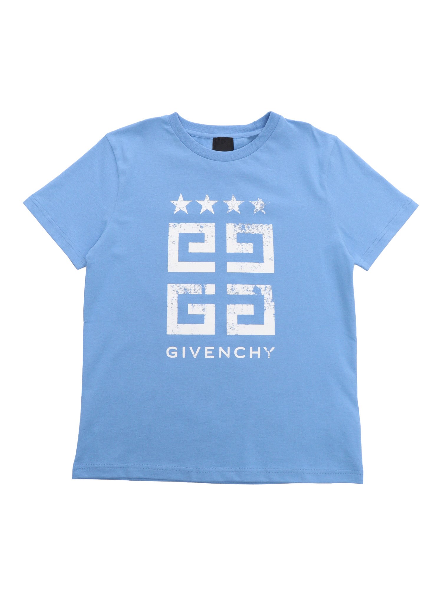 Givenchy Light Blu T-shirt In Blue