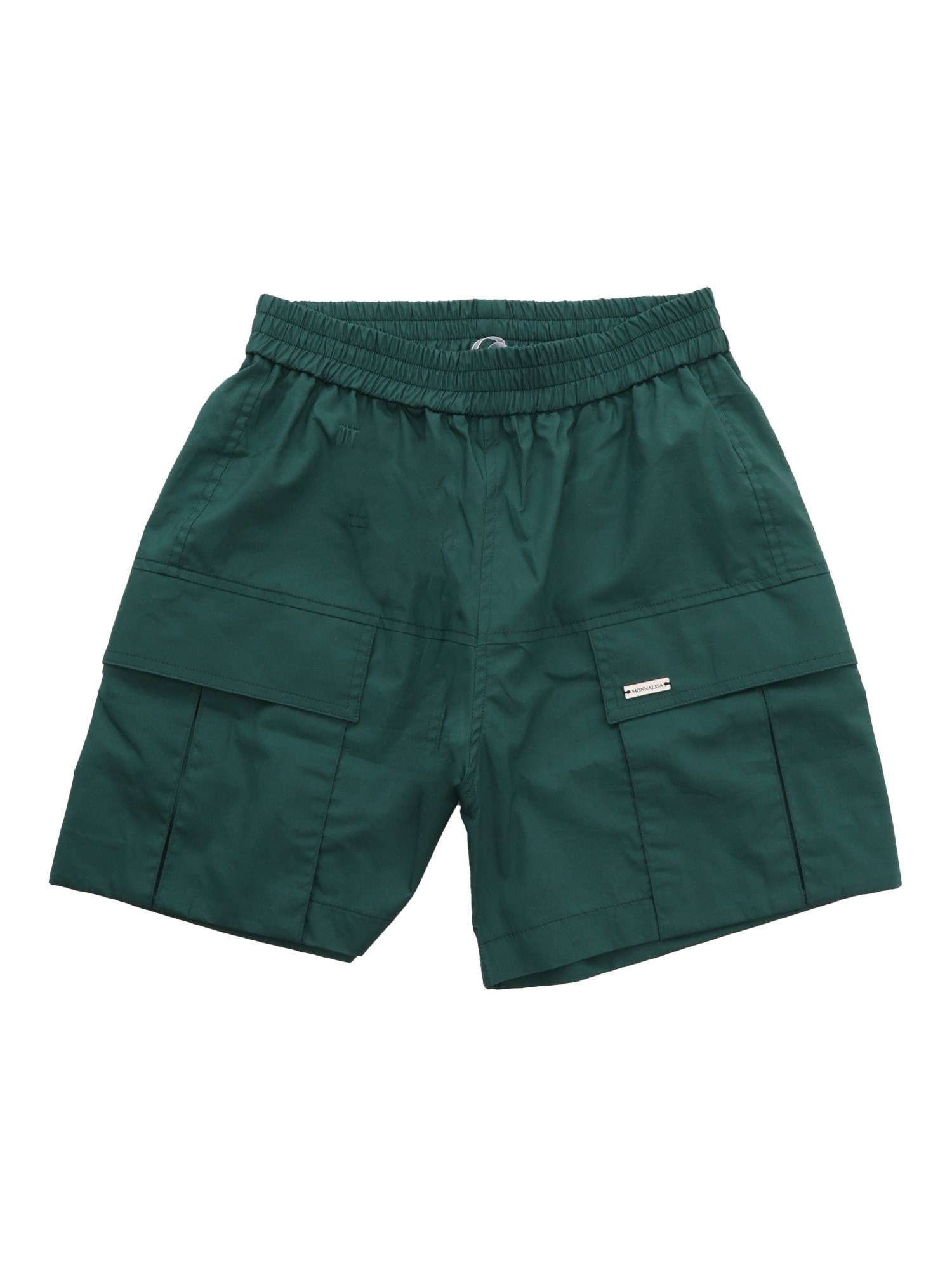 Shop Monnalisa Green Cargo Shorts