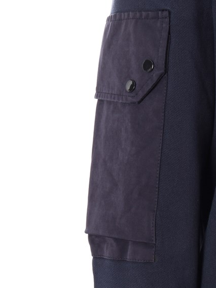 TEN-C Blue sweatshirt with pockets