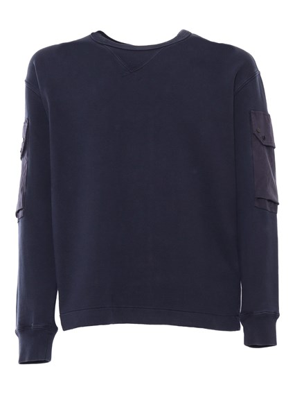 TEN-C Blue sweatshirt with pockets