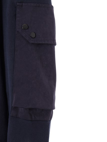 TEN-C Blue sweatshirt with pockets