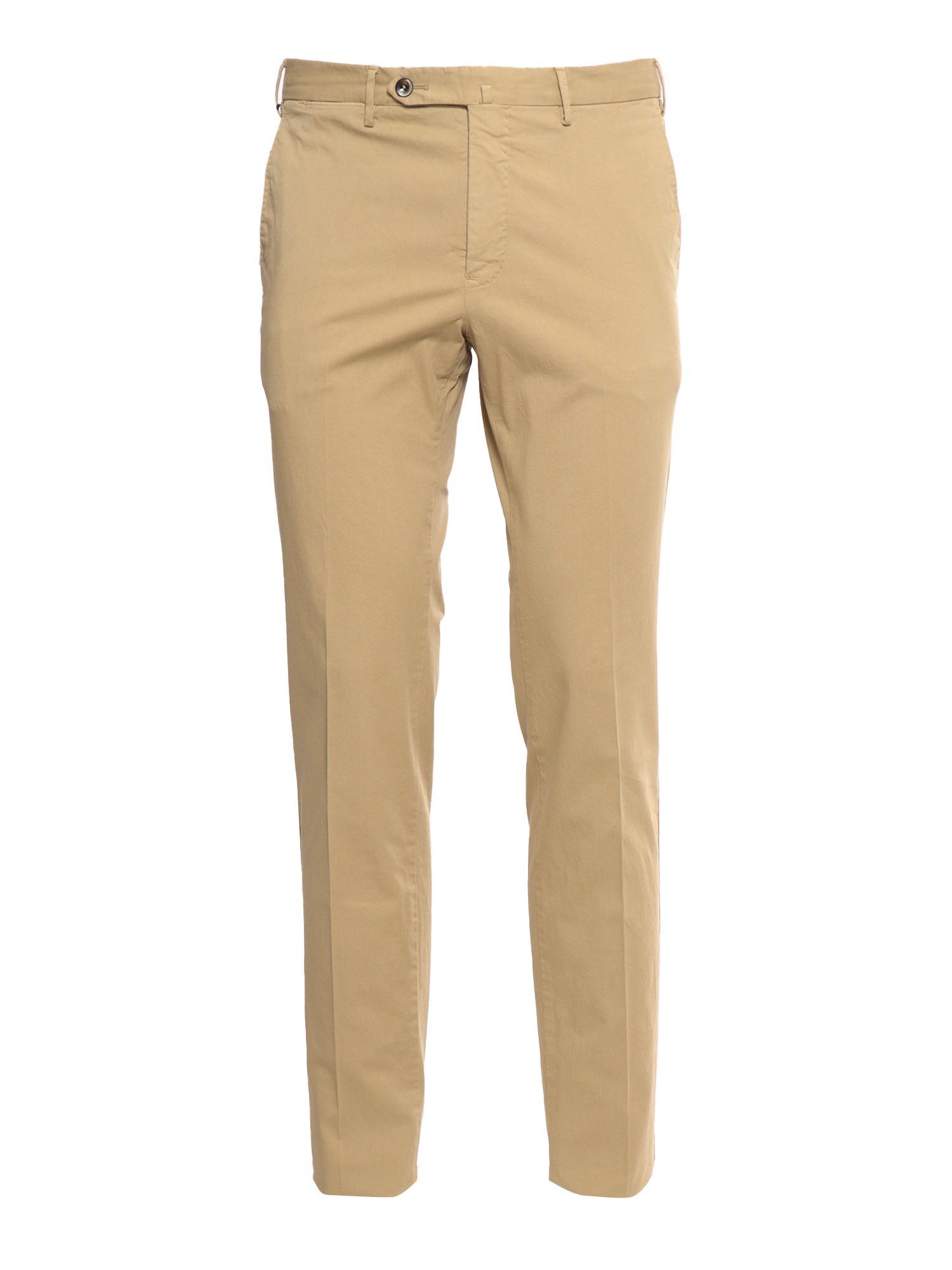 Pt01 Casual Pants With Belt Loops In Beige