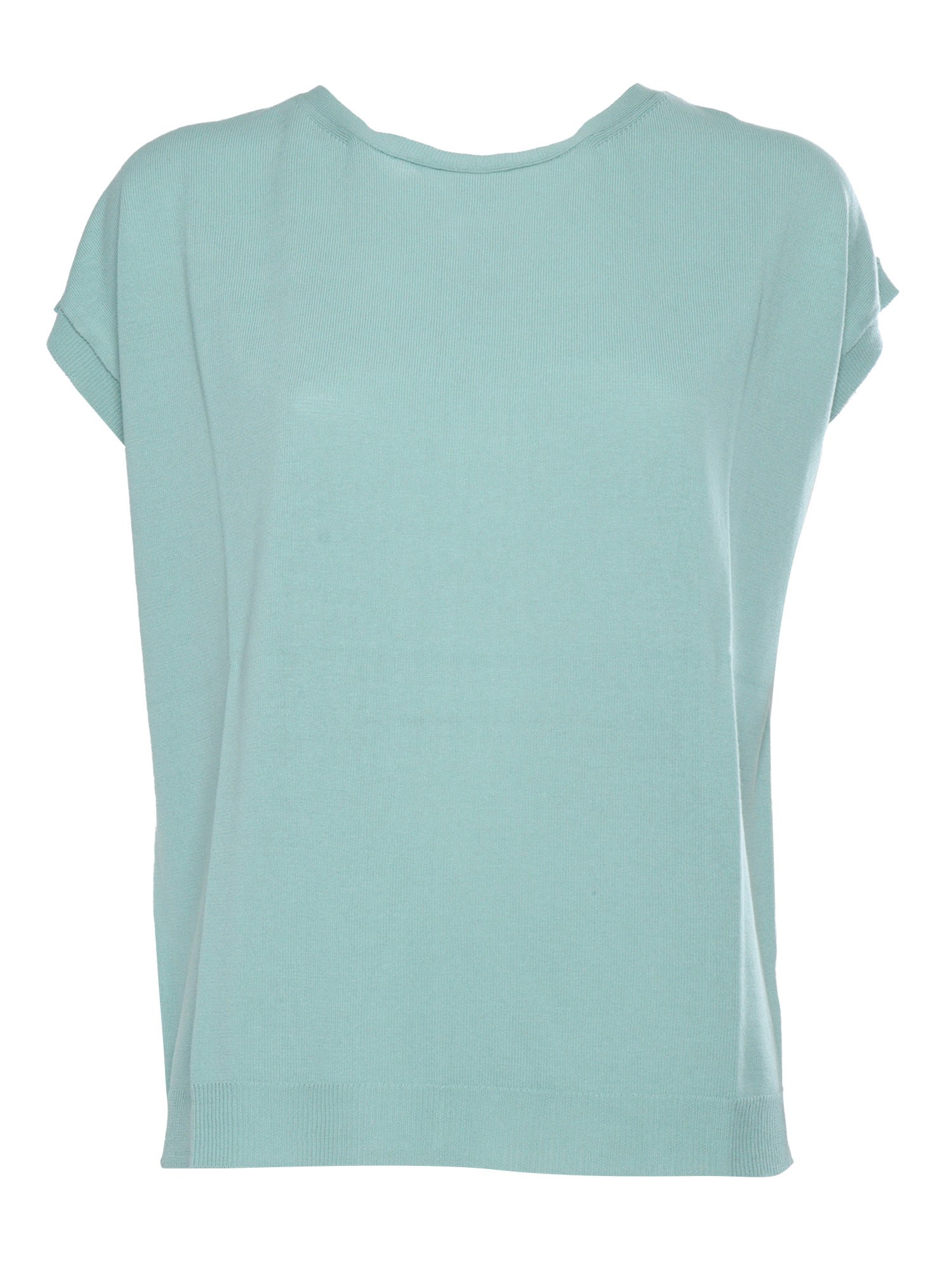 Shop Kangra Cashmere Knit T-shirt In Light Blue