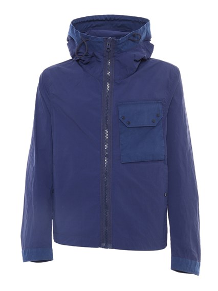 TEN-C Blue jacket with hoodie
