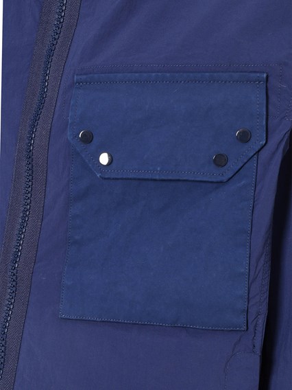 TEN-C Blue jacket with hoodie
