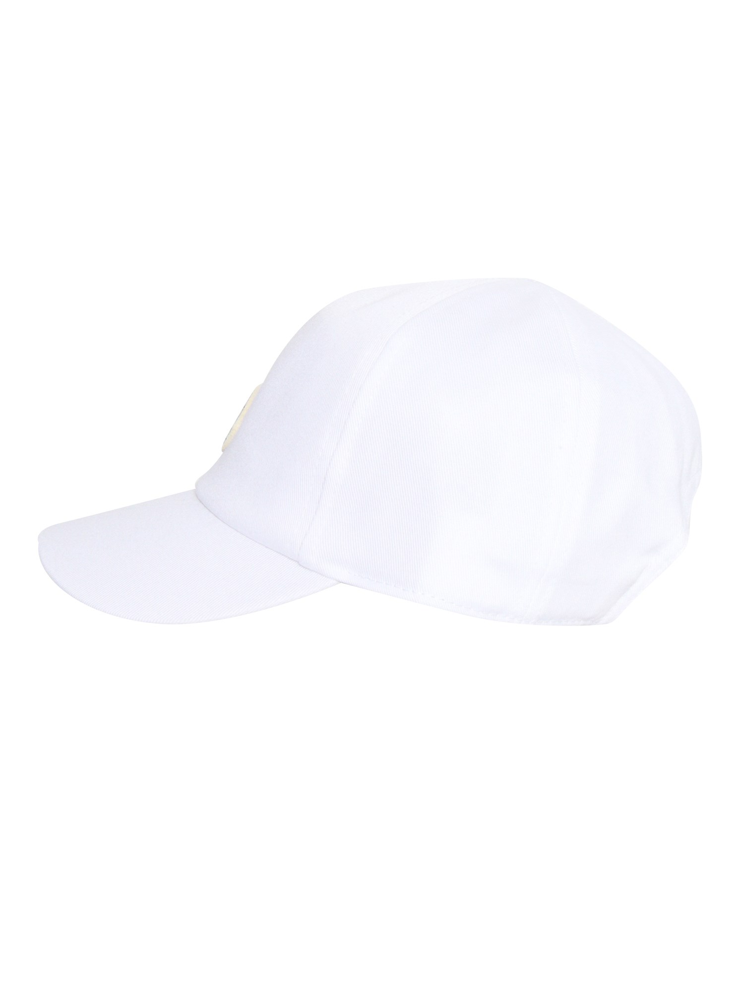 Moncler Baby White Cap With Logo