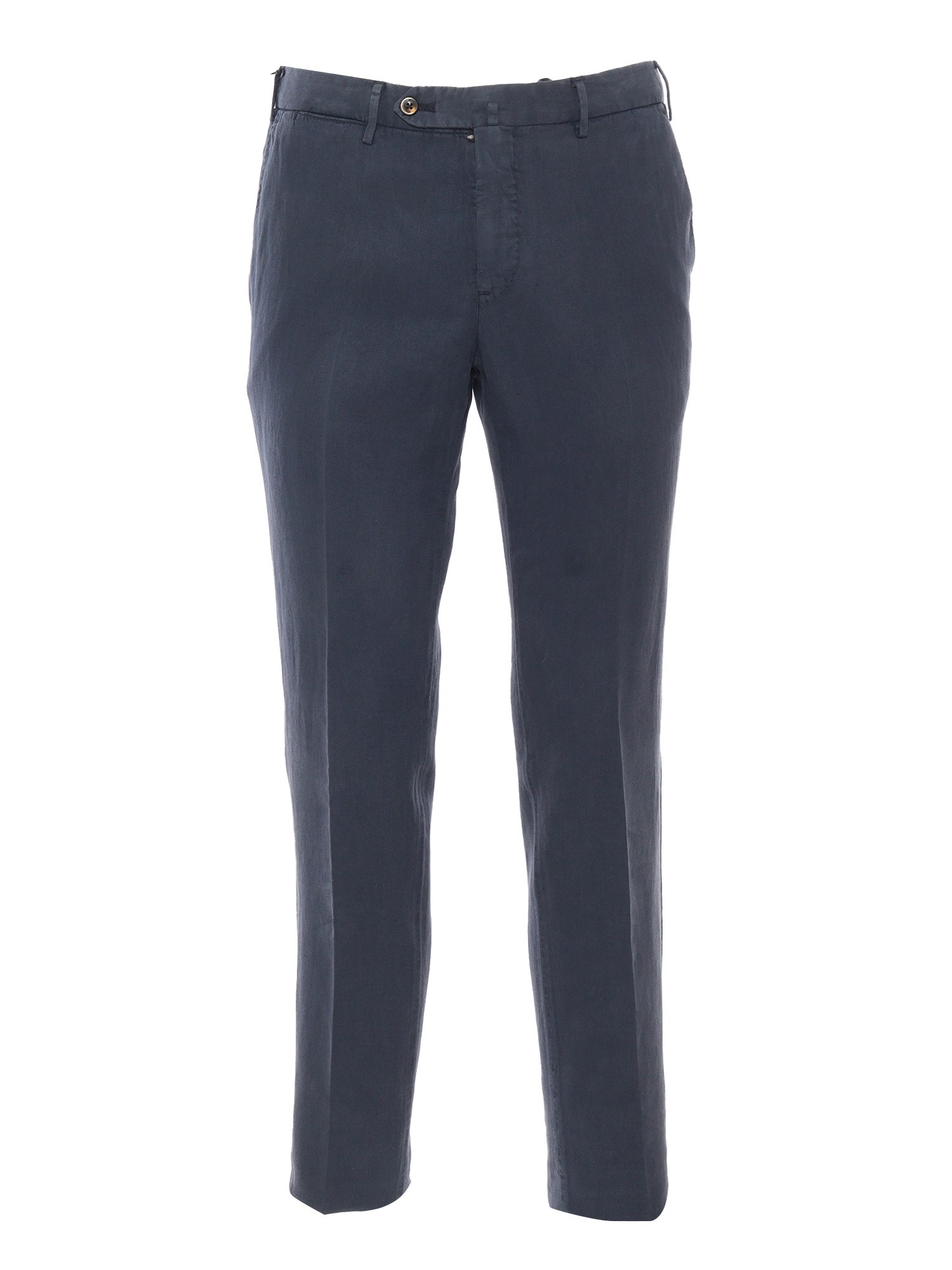 Pt01 Blu Slim Trousers In Multi