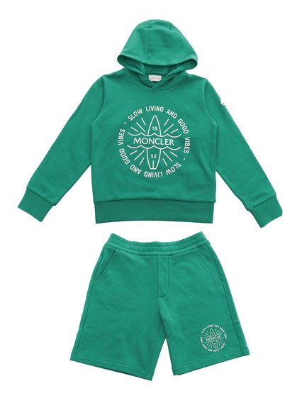 Moncler Enfant Green sports suit