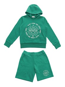 Moncler Enfant Green sports suit