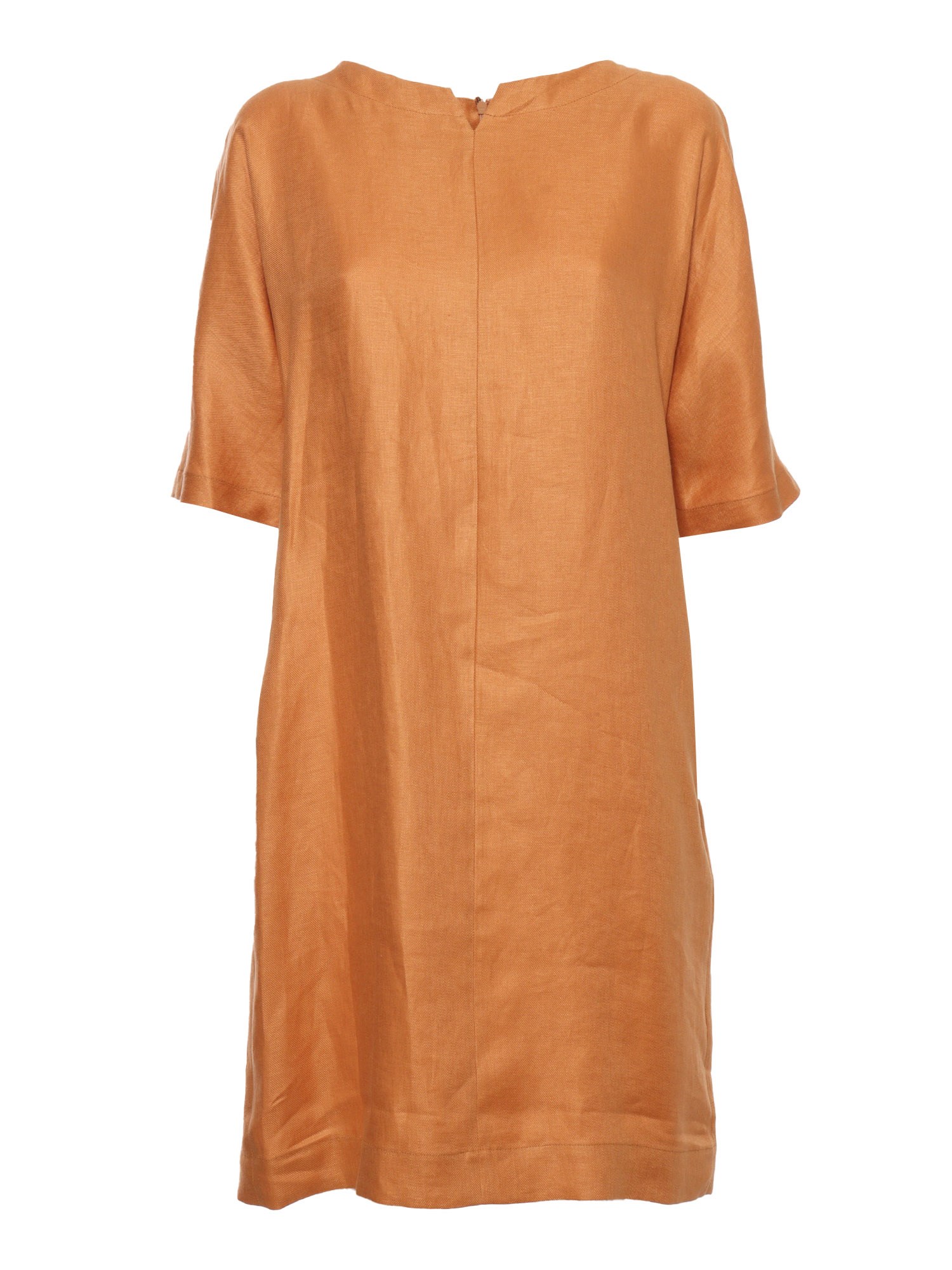 Antonelli Firenze Orange Linen Dress