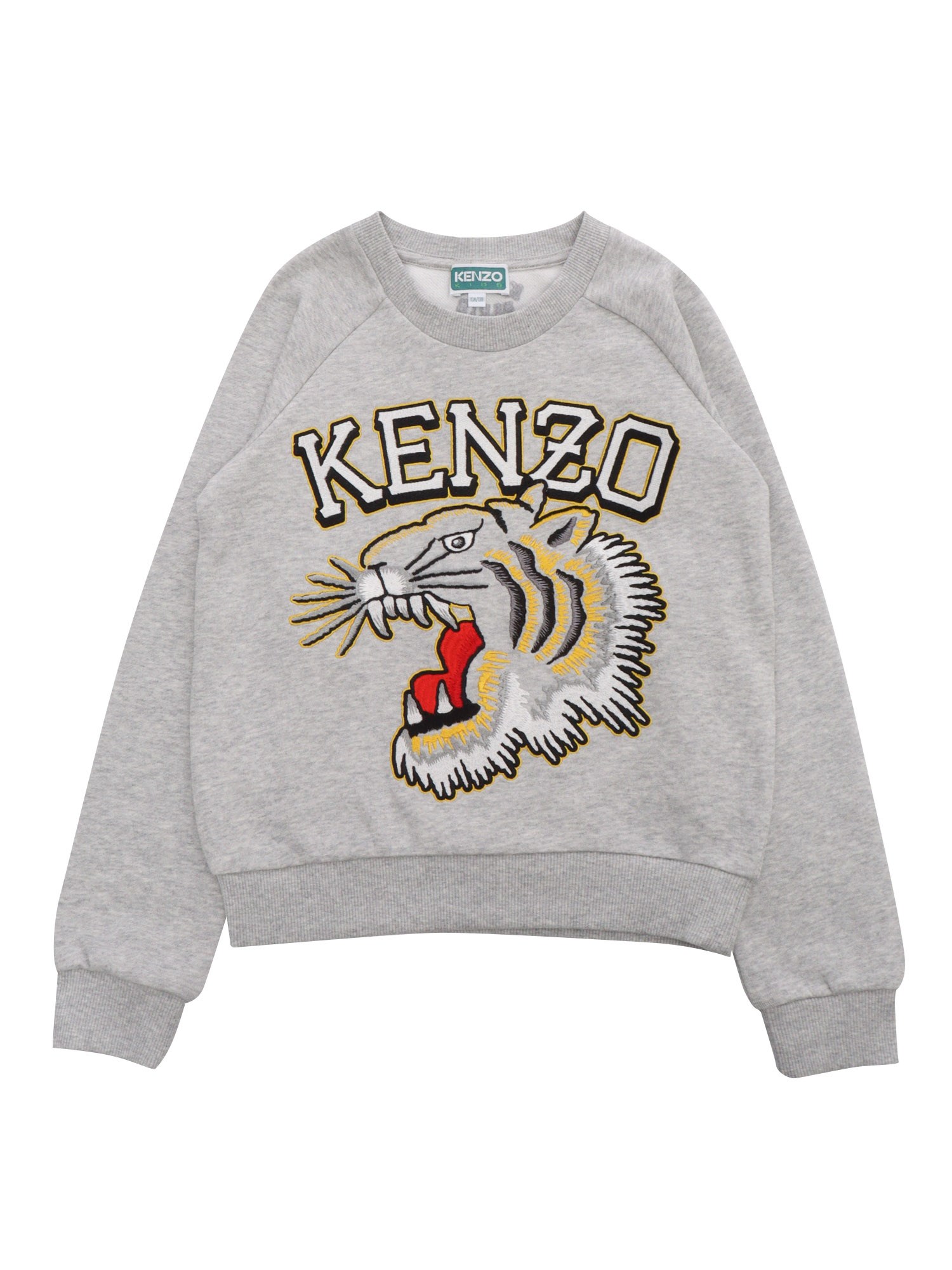 Kenzo Grey Sweater With Pattern In Gray