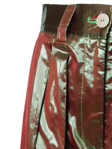 FORTE FORTE Brown metallic effect trousers