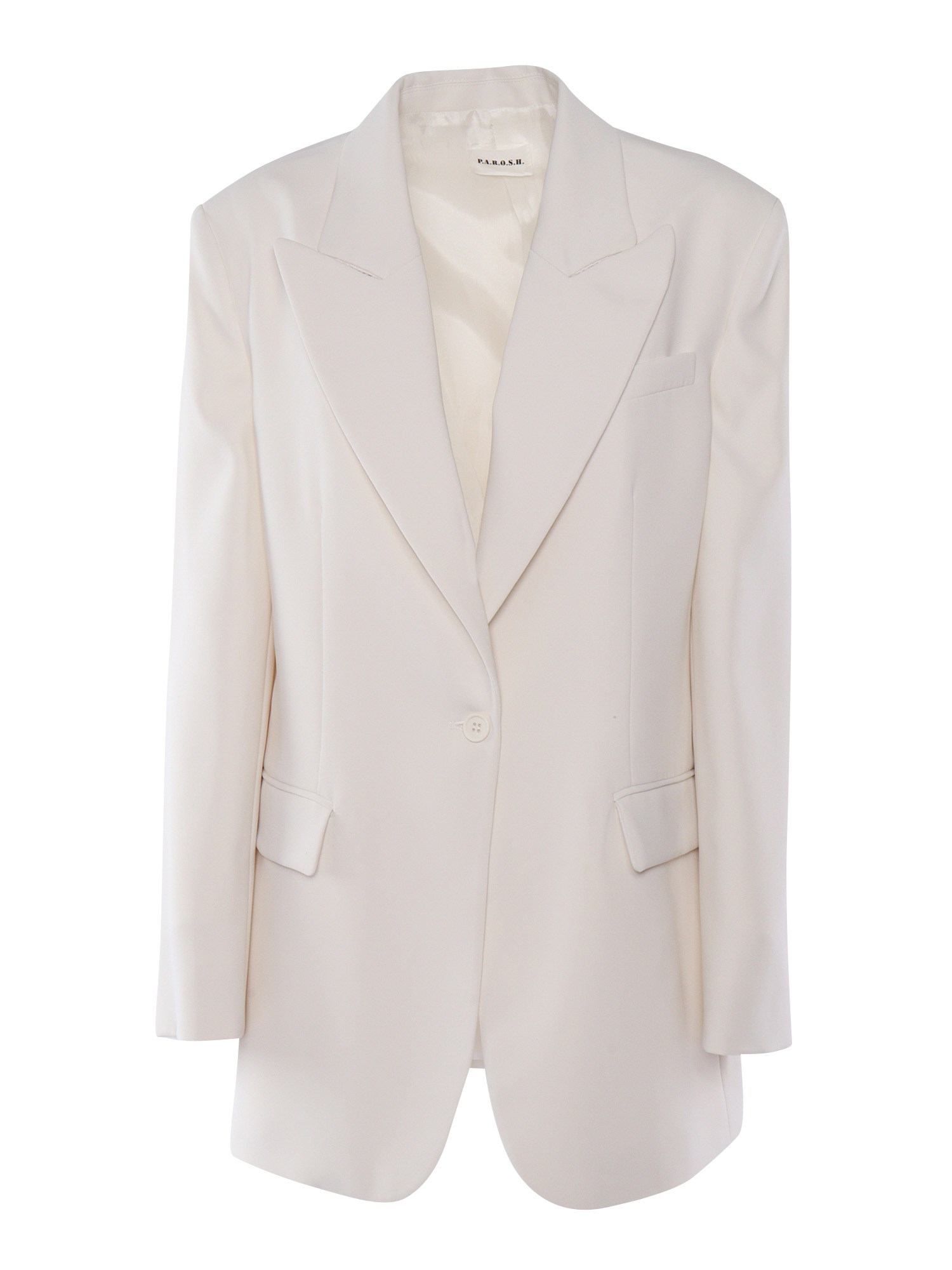 P.a.r.o.s.h Cream Colored Blazer In White