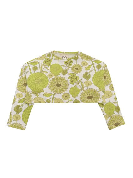 Dou-Uod Cropped sweater with flowers