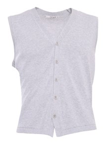 Kangra Cashmere Gray knitted vest