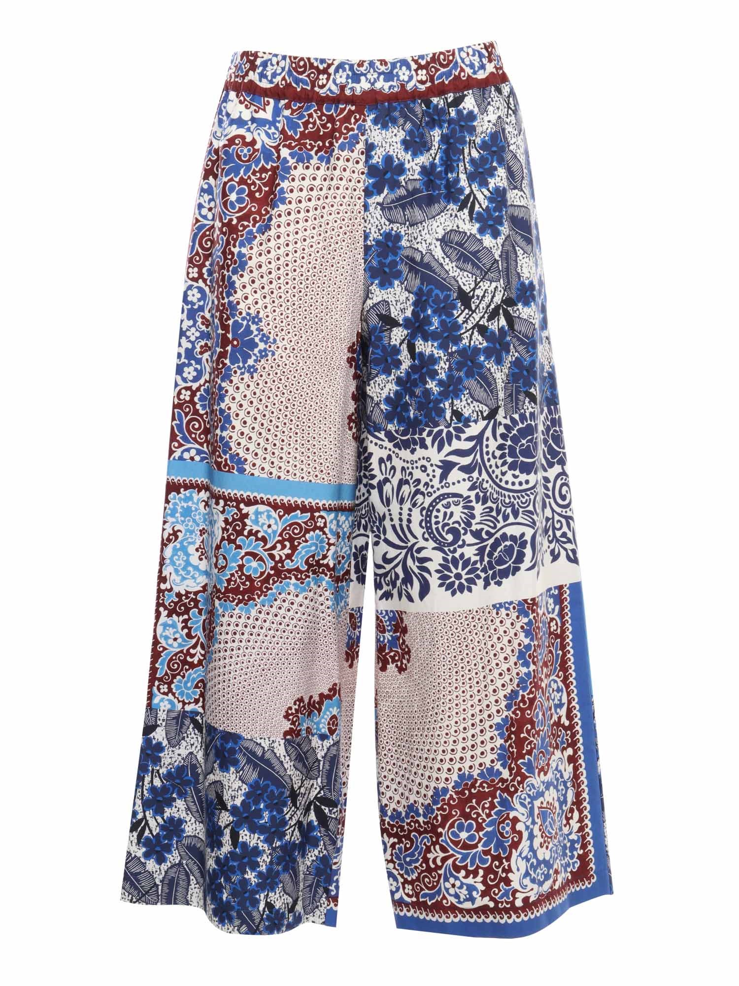 Shop Max Mara West Patterned Trousers In Multi