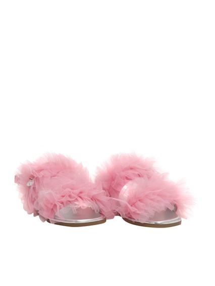 Monnalisa Girl's sandals with tulle