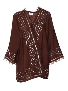 P.A.R.O.S.H. Brown cashmere shrug