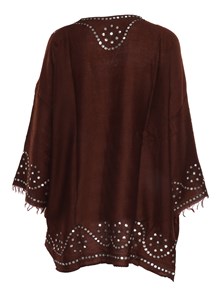 P.A.R.O.S.H. Brown cashmere shrug