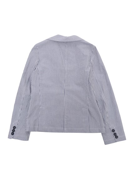 IL GUFO Striped patterned single-breasted blazer