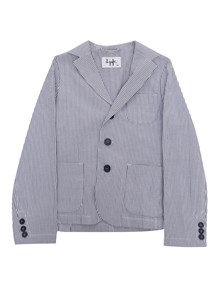 IL GUFO Striped patterned single-breasted blazer