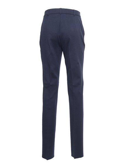 Max Mara Studio Pantaloni blu in jersey