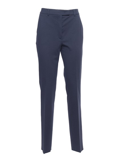 Max Mara Studio Pantaloni blu in jersey