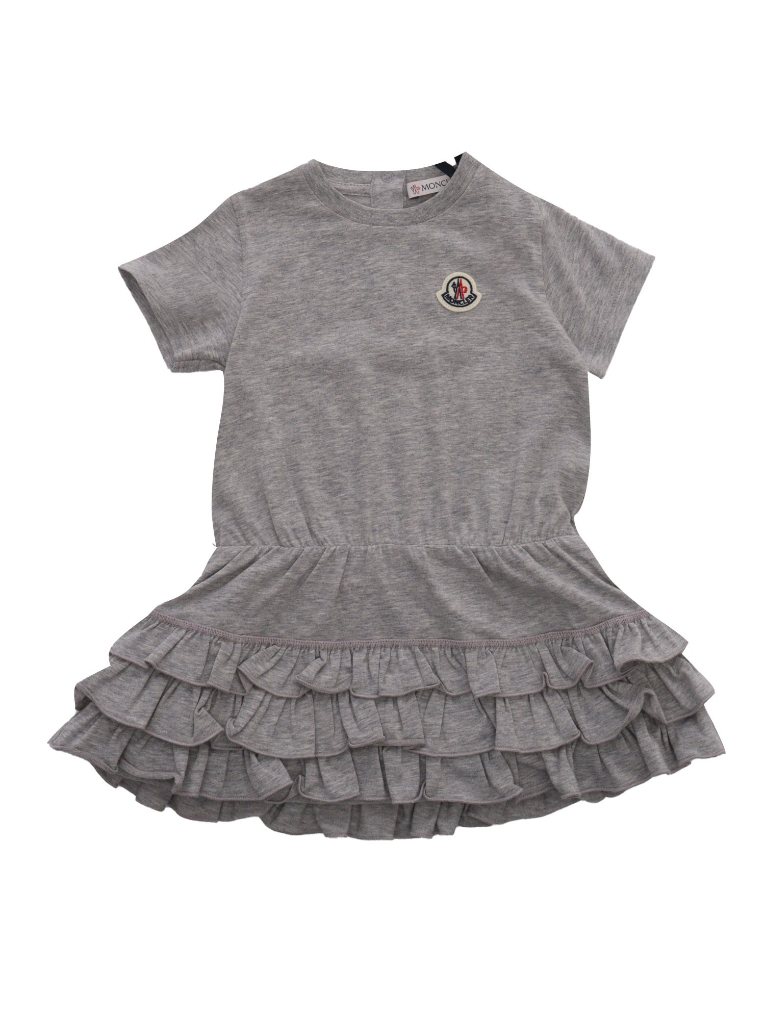 Moncler Baby Gray Dress With Logo