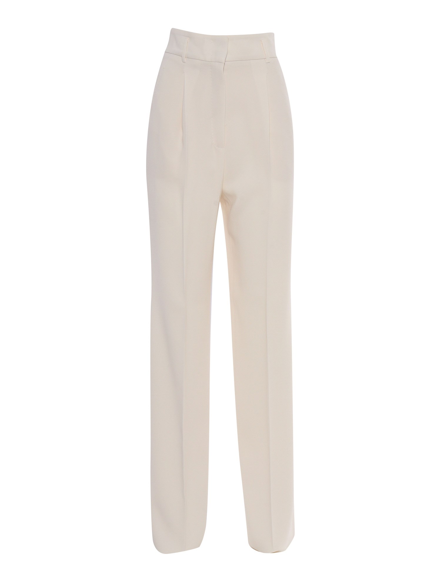 Max Mara Cream-colored Trousers In White