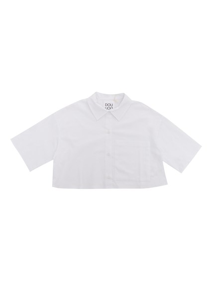 Dou-Uod White cropped shirt