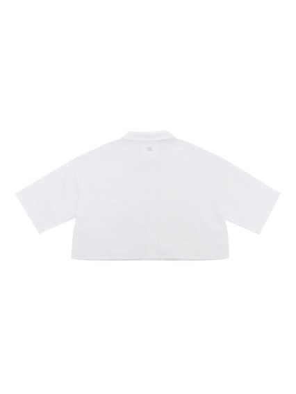 Dou-Uod White cropped shirt